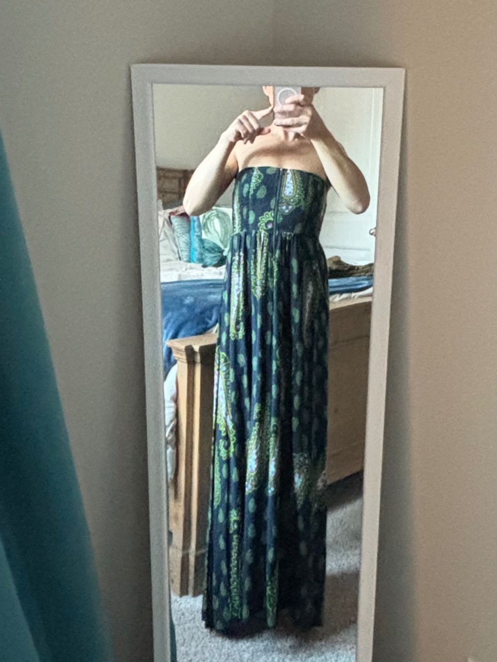 Strapless maxi sun dress
